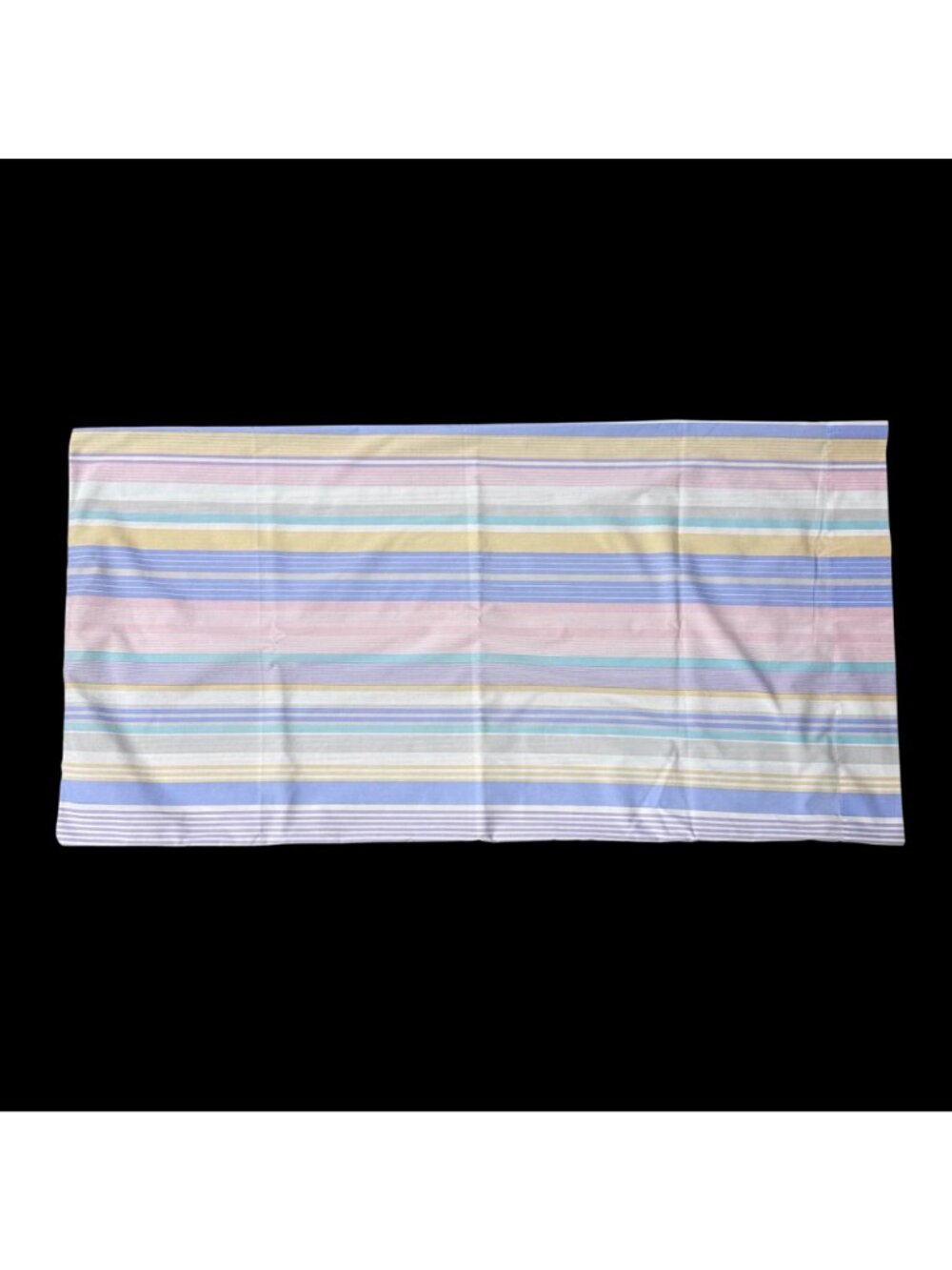 Vintage King Pillowcase Cannon USA Striped 1990s Pink Purple White Pastel Retro - Picture 2 of 7